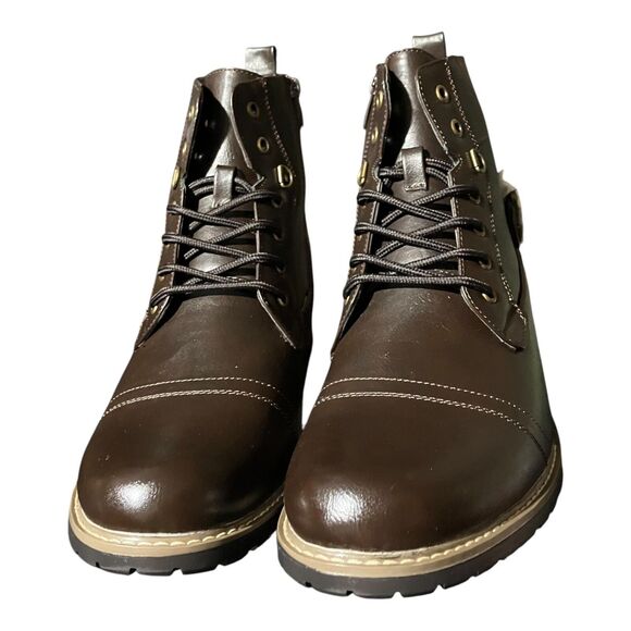 Men\'s Brown Leather Chukka Boots - Classic Lace-Up main image 10